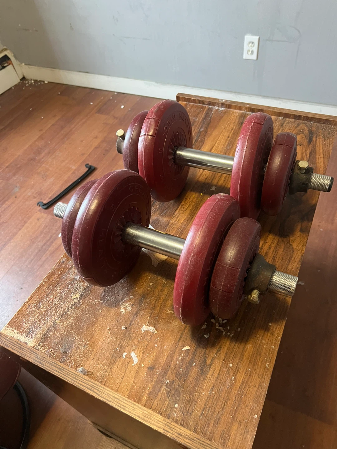 Adjustable Red Dumbbells - photo 2