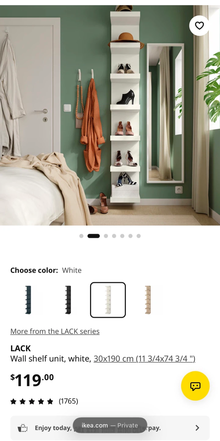 IKEA LACK Wall Shelf Unit - White