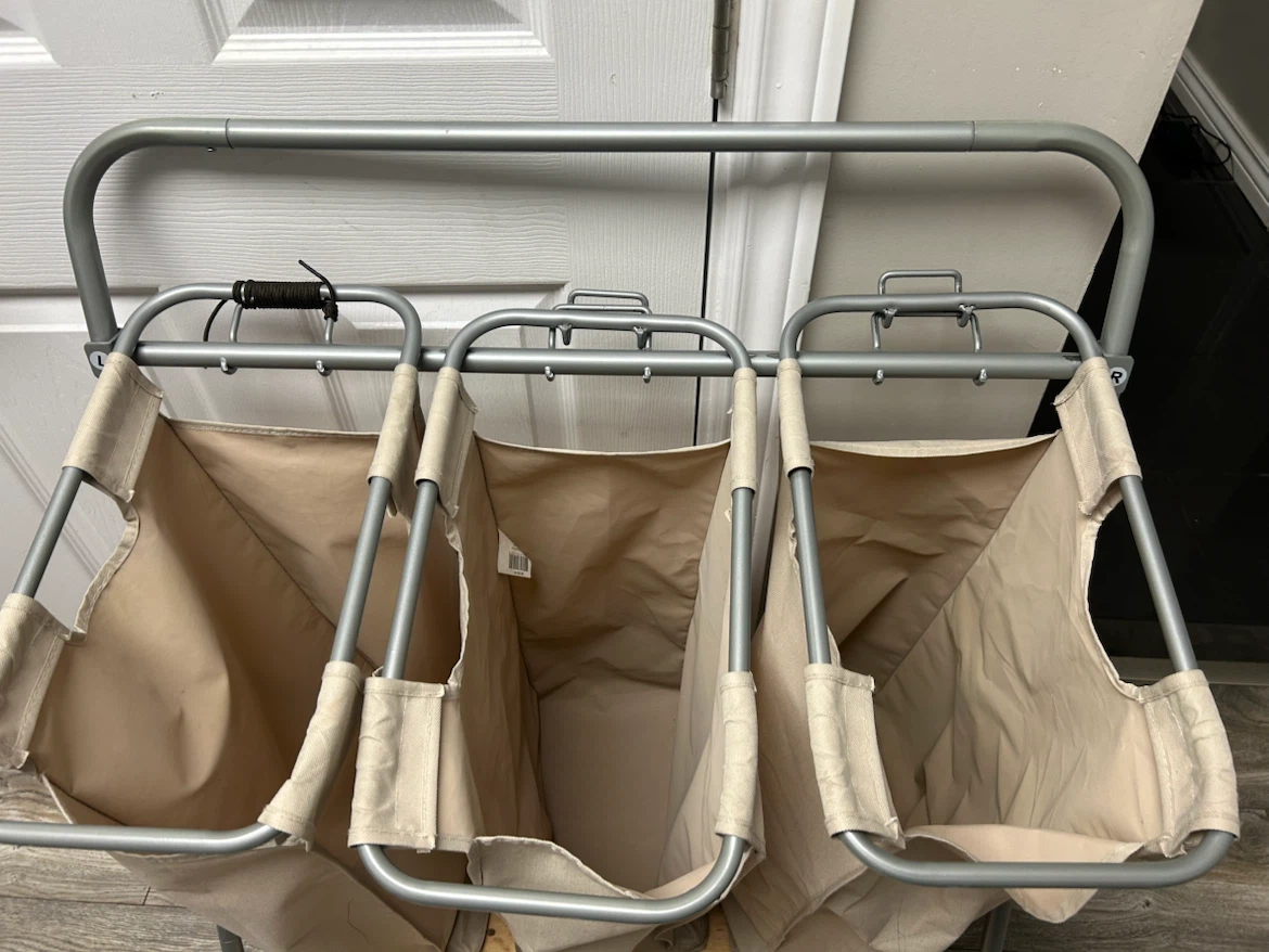 3-Bag Rolling Laundry Sorter - photo 2