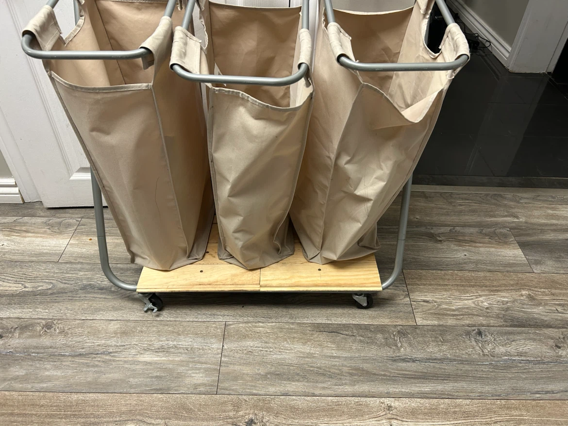 3-Bag Rolling Laundry Sorter - photo 3