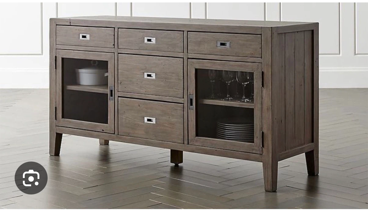 Crate & Barrel Morris Ash Grey Reclaimed Wood Sideboard - photo 2