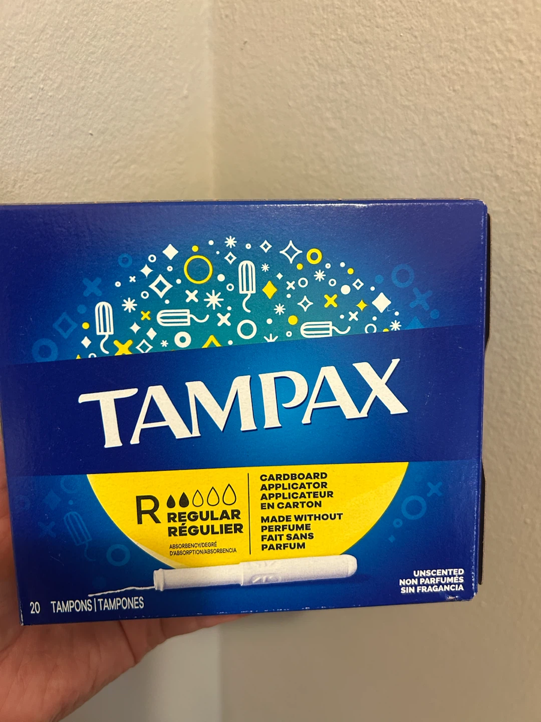 Tampax Regular Absorbency Tampons 20 Count