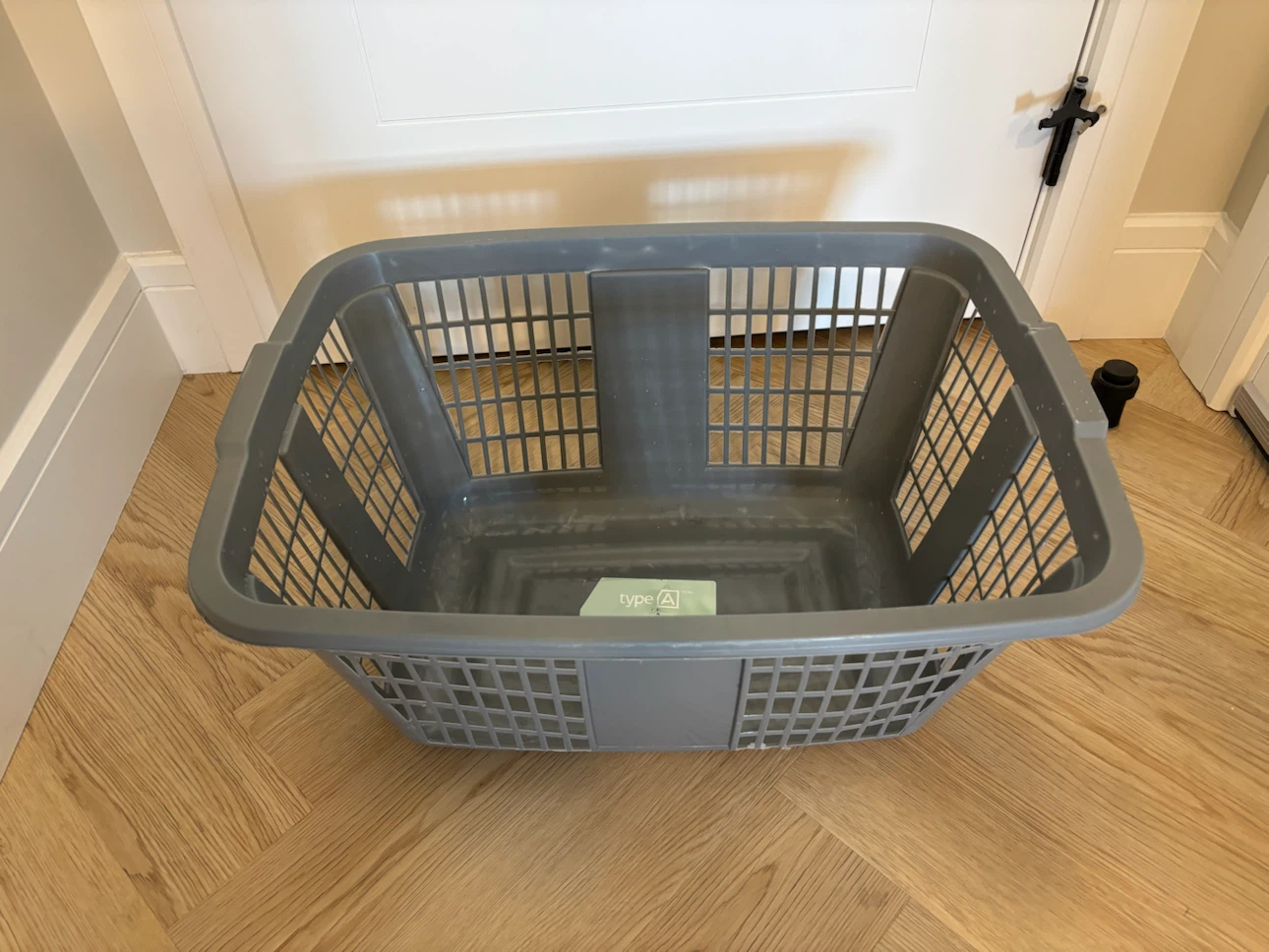 type A Grey Laundry Basket