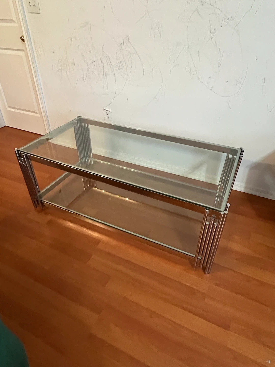 Chrome and Glass Coffee Table