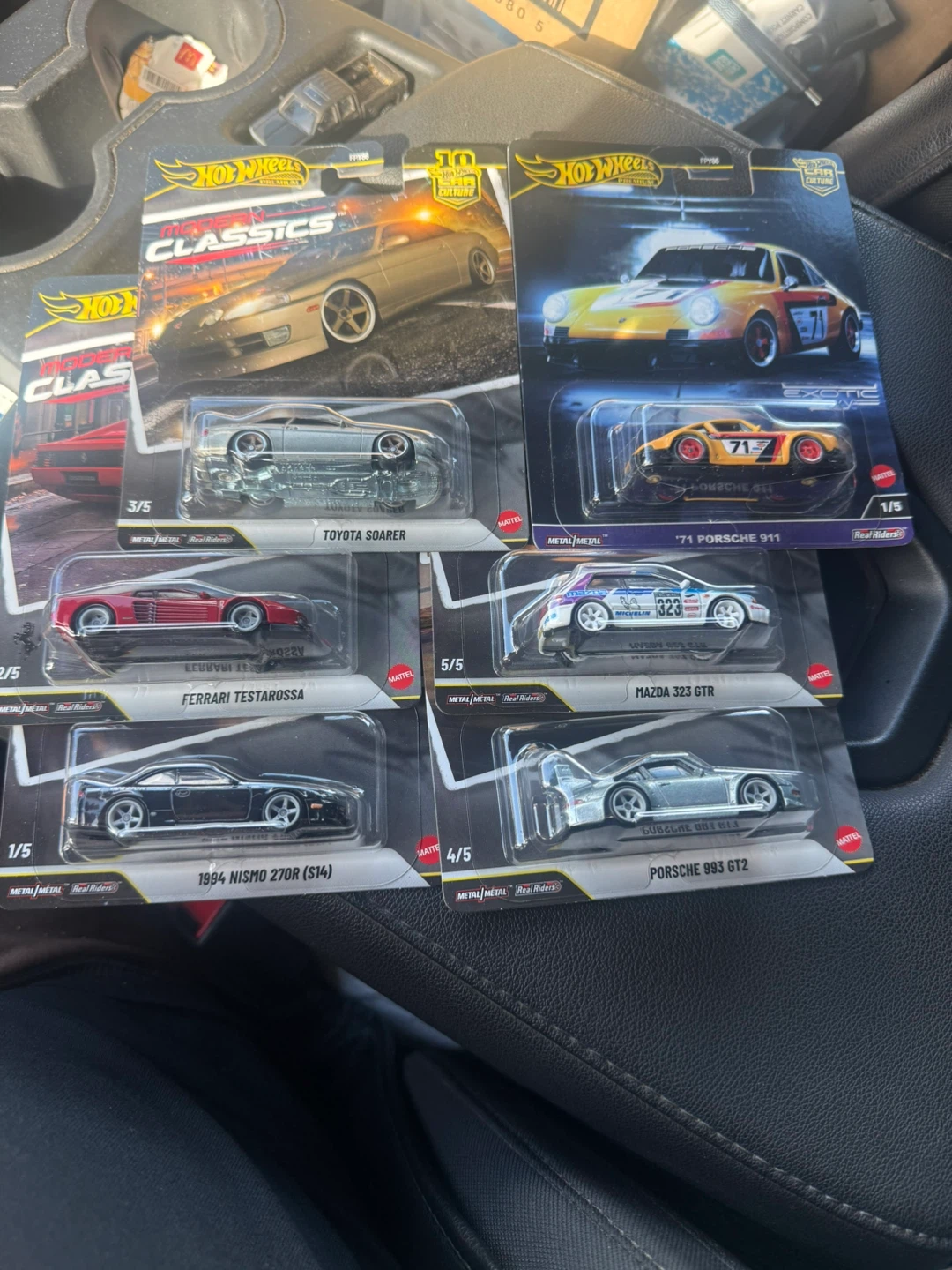 Car culture modern classics, the full set plus a bonus Porsche