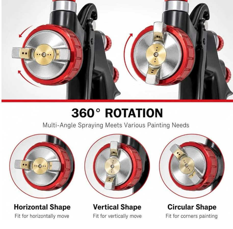 HVLP Spray Gun Kit with 3 Nozzles - photo 4