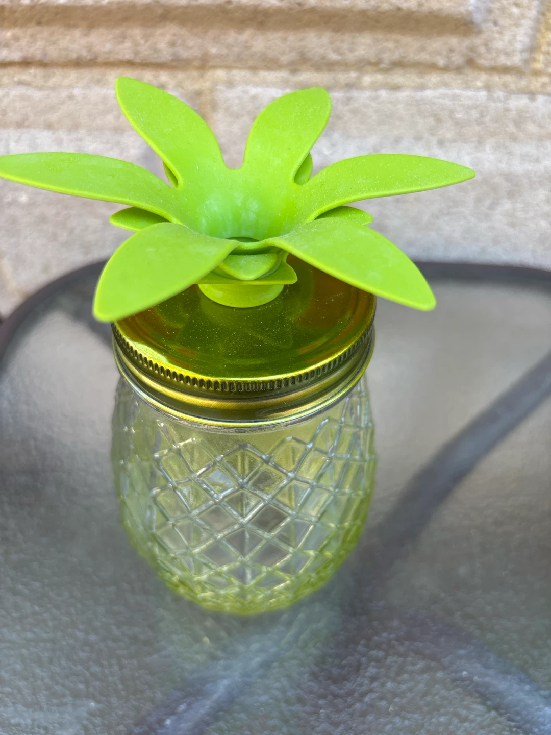 Glass Pineapple Mason Jar Tumblers - photo 4
