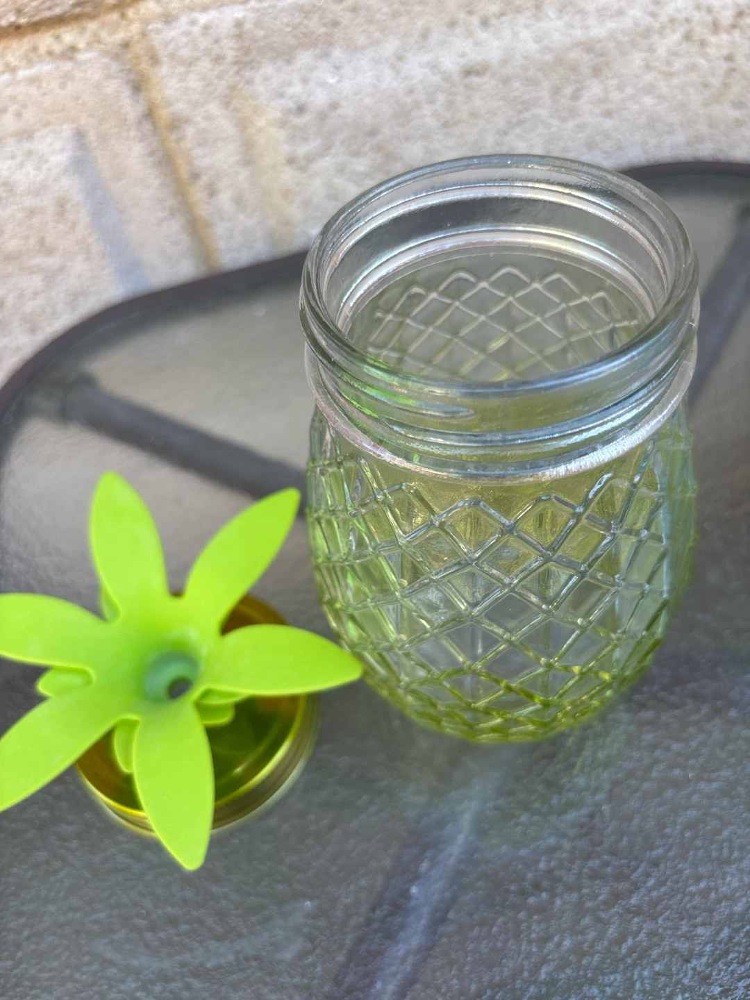 Glass Pineapple Mason Jar Tumblers - photo 5