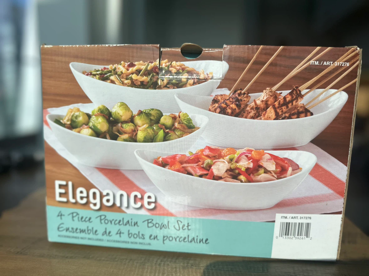 Elegance 4 Piece Porcelain Bowl Set