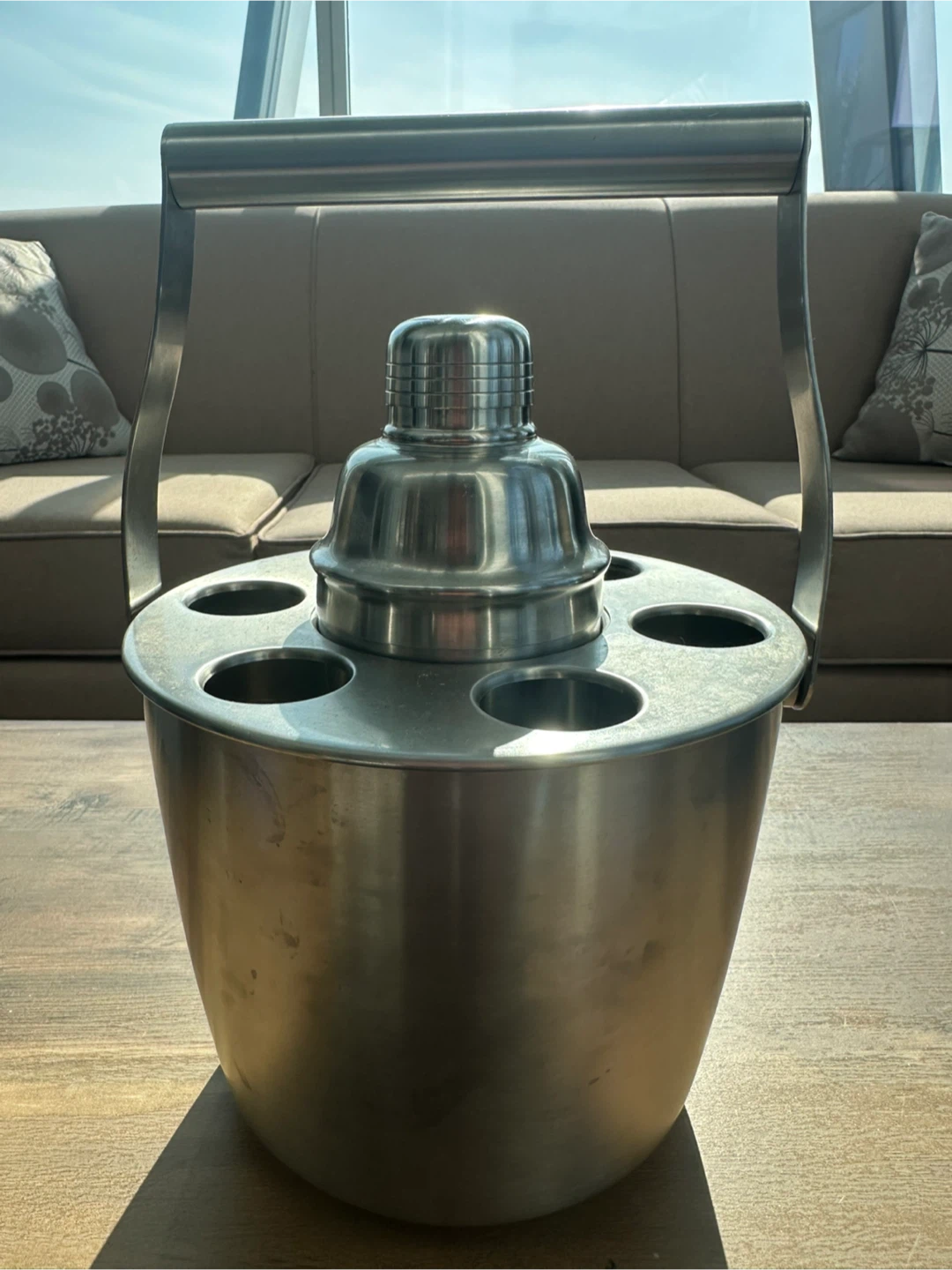 Stainless Steel Cocktail Shaker and Bucket