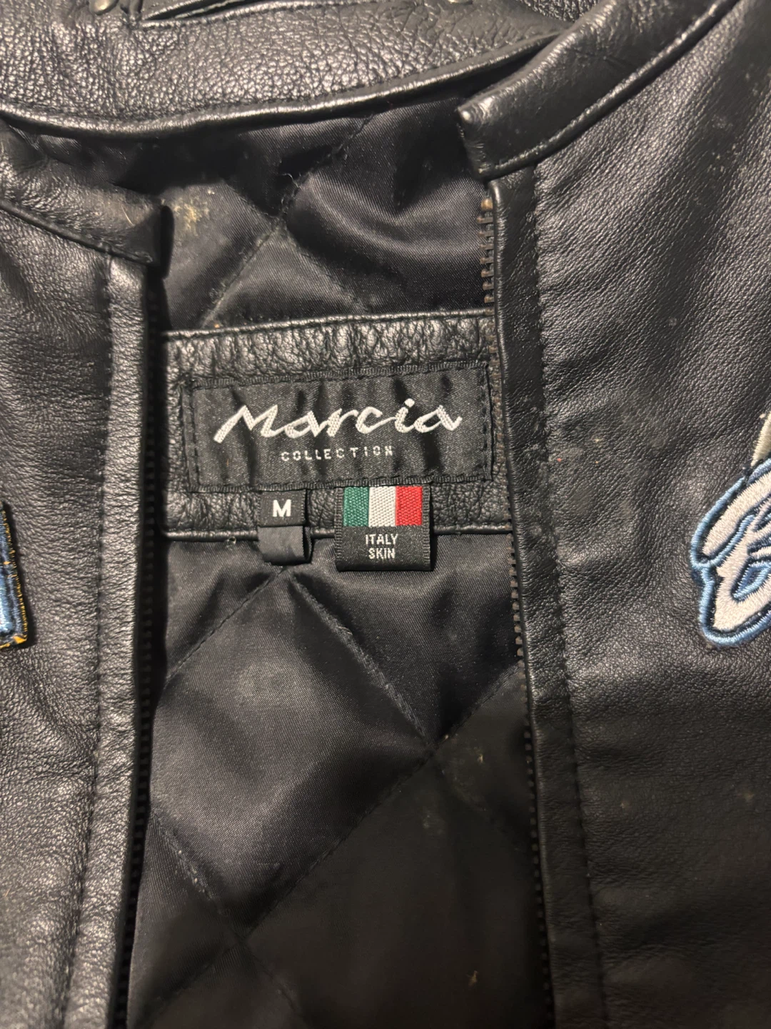 Marcia Collection Leather Patch Jacket - photo 3
