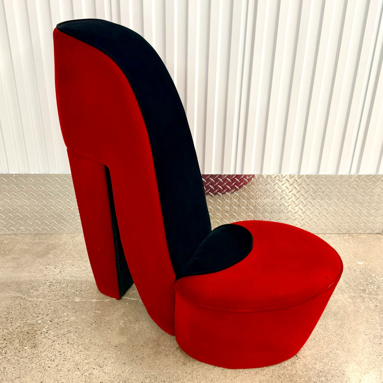 Velvet High Heel Chair