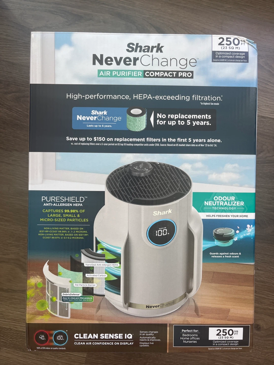 Brand New with box- Shark NeverChange Air Purifier Compact Pro