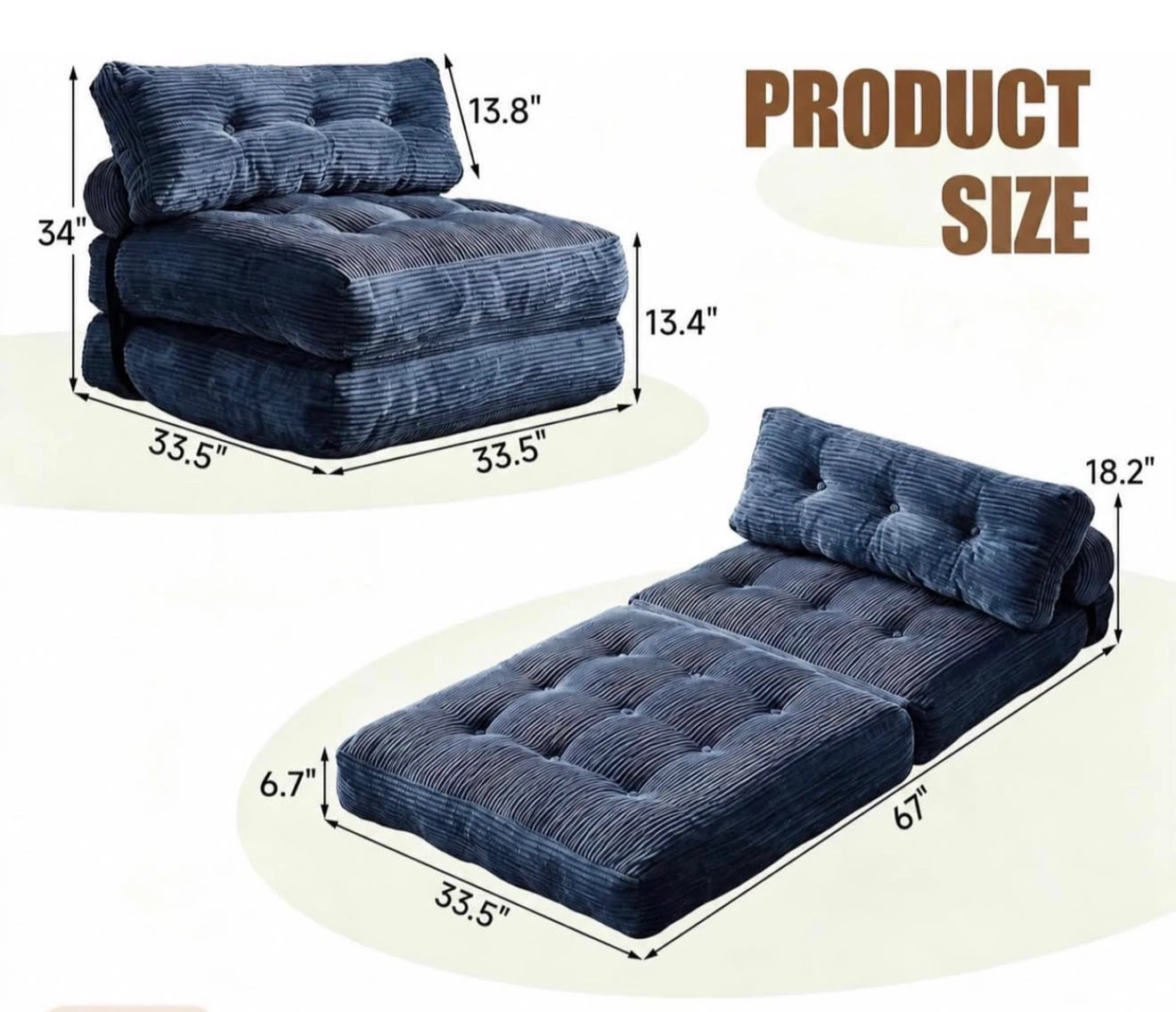 sofa bed combo 3 in 1 - photo 4