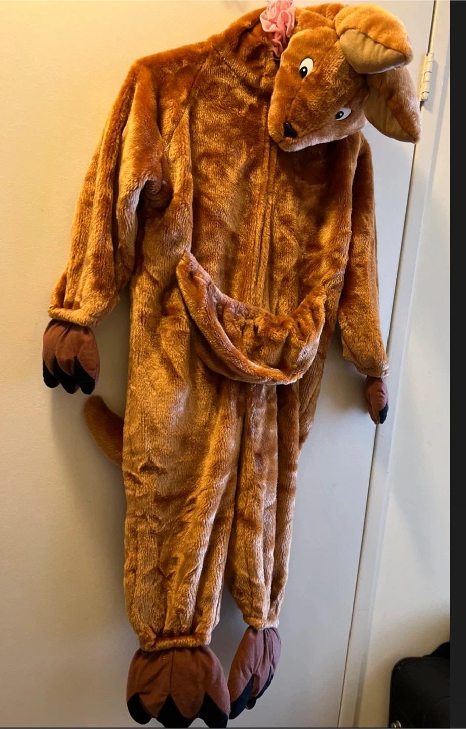 Kid’s Plush Kangaroo Costume One-Piece