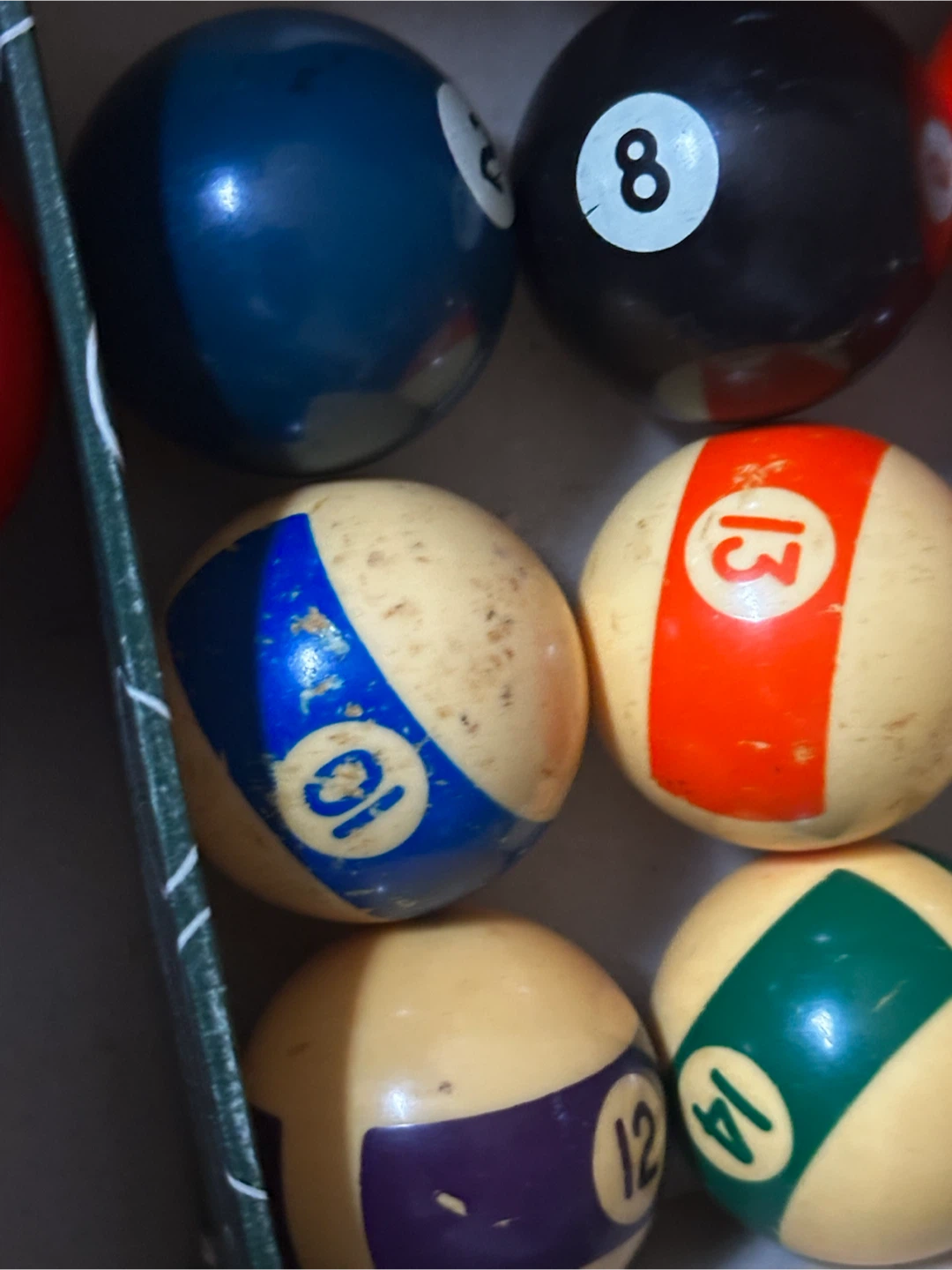 Vintage 1.5 Inch Mini Pool Balls Set (No Cue Ball - photo 2