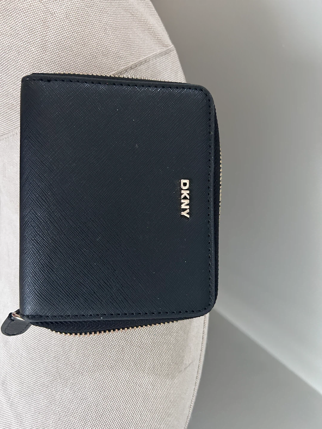 DKNY Black Zip Around Wallet