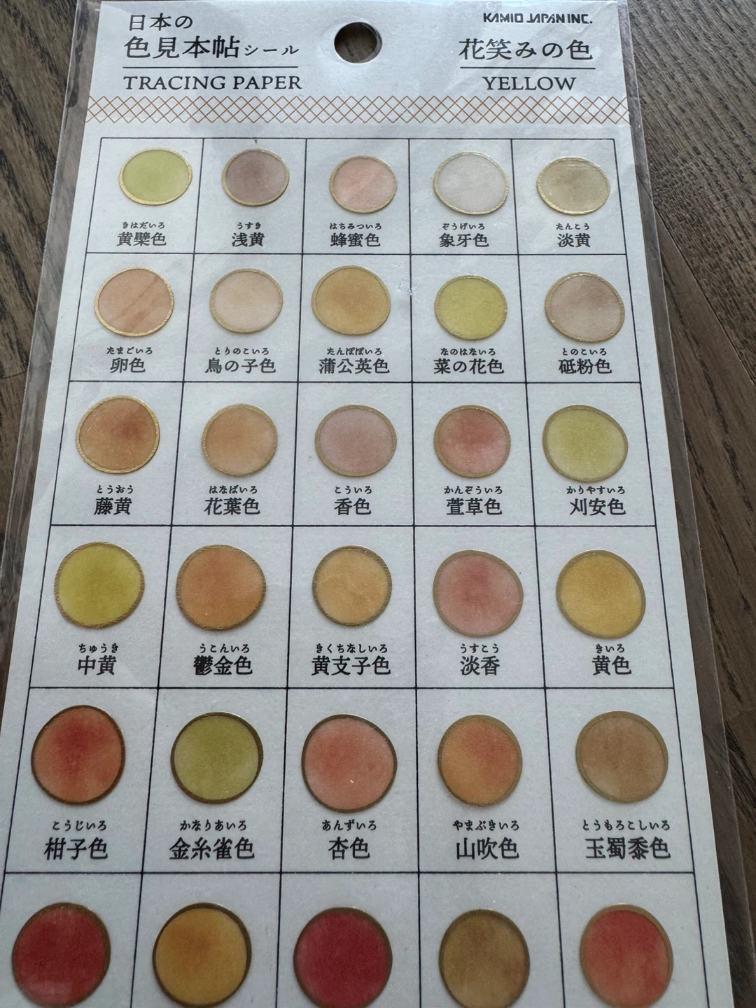 Kamio Japan Tracing Paper Sticker Sheet