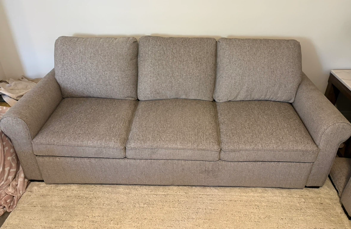 Scott Living Haven 96" Chenille Fabric Sleeper Sofa