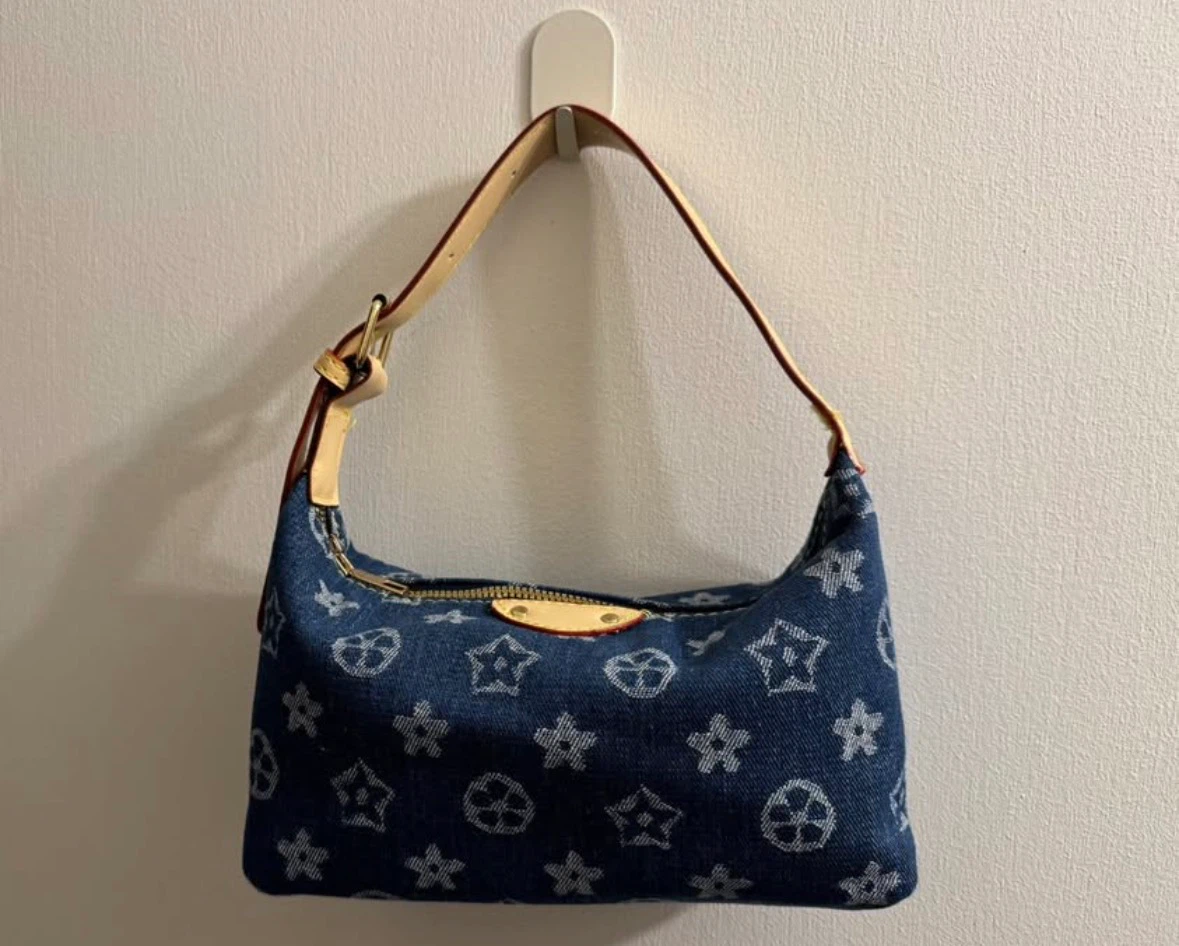 Denim Star Print Handbag - photo 2