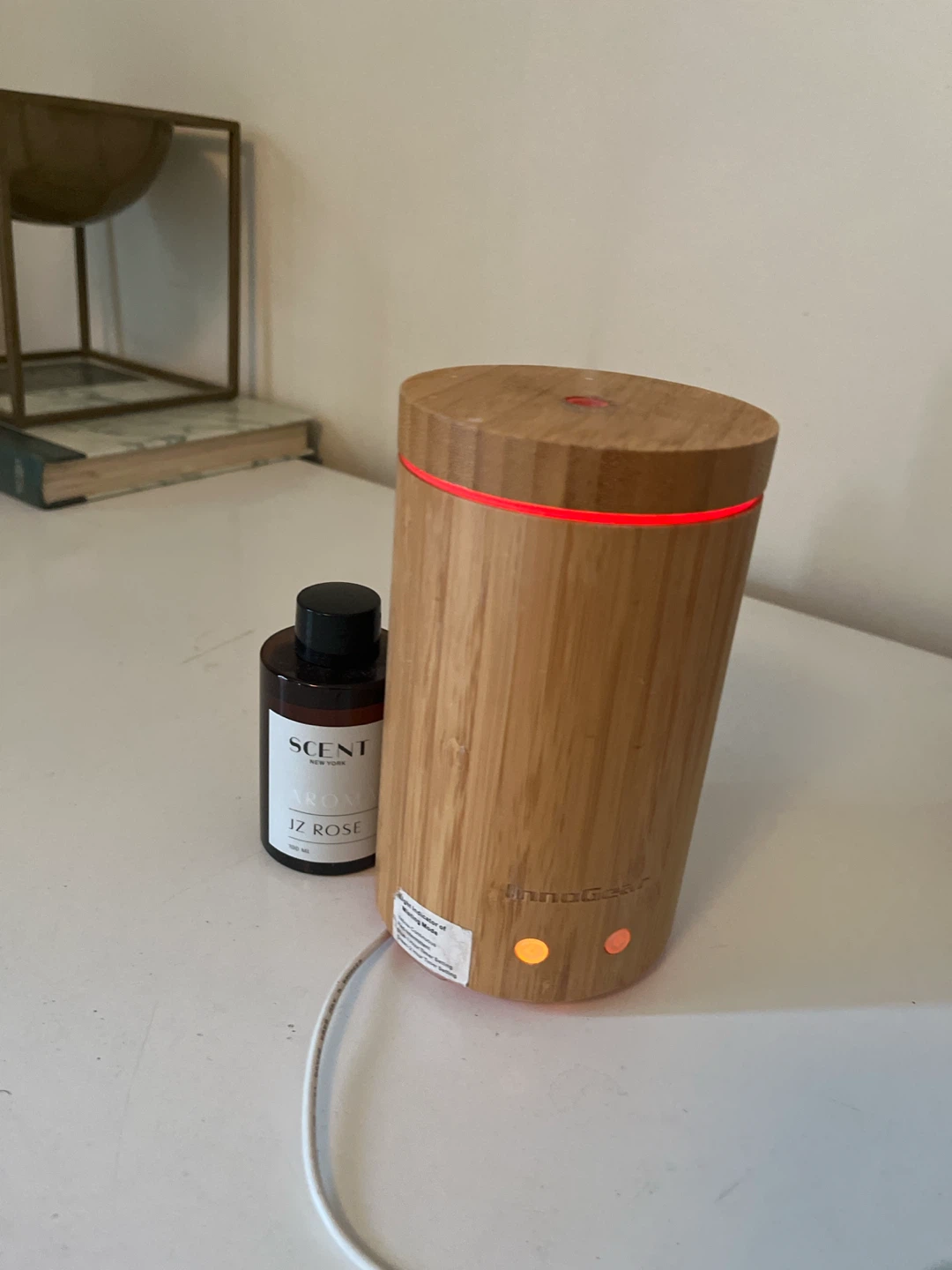 InnoGear Bamboo Essential Oil Diffuser and Scent Oil