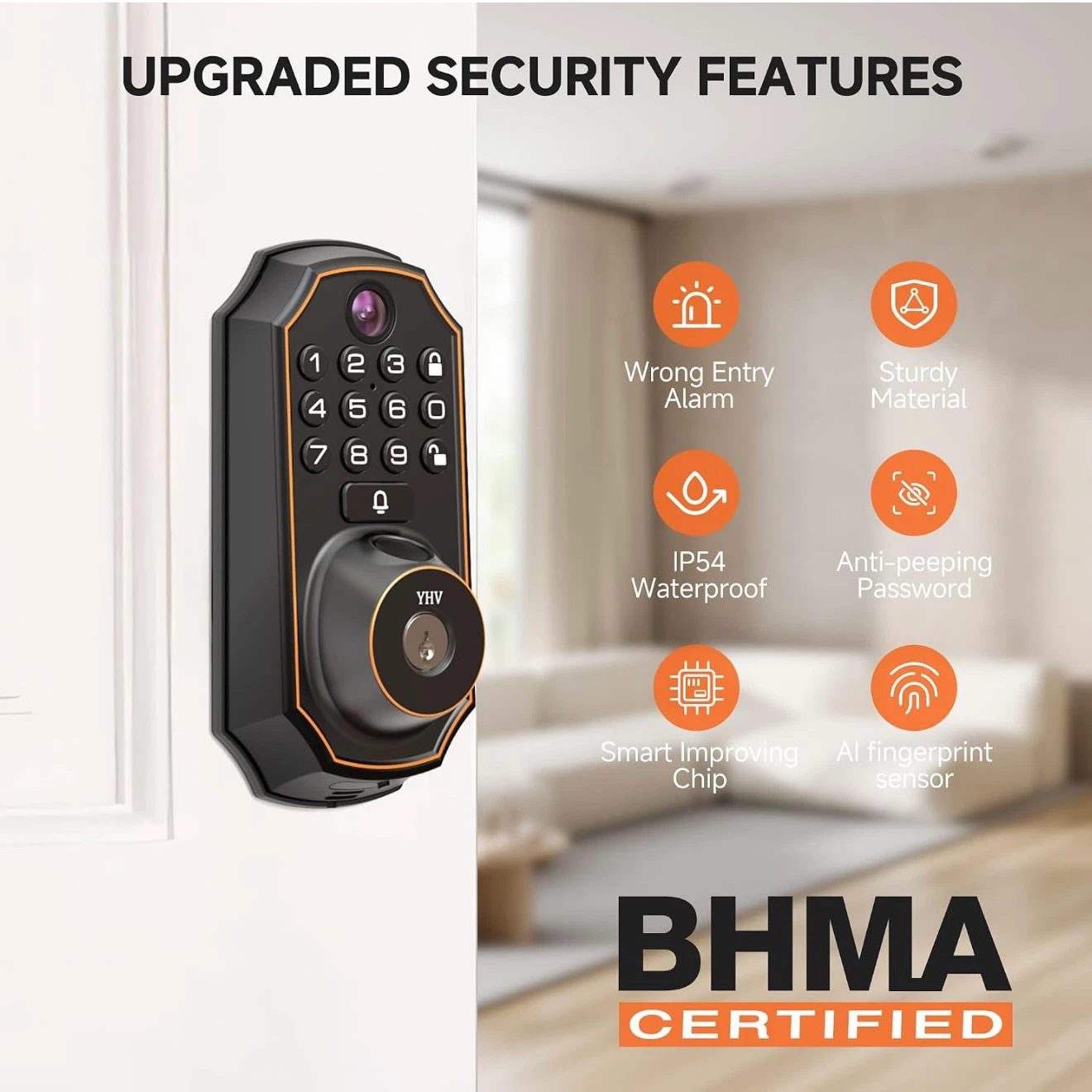Smart Door Lock, Keyless Entry, Fingerprint + Keypad + WiFi - photo 5