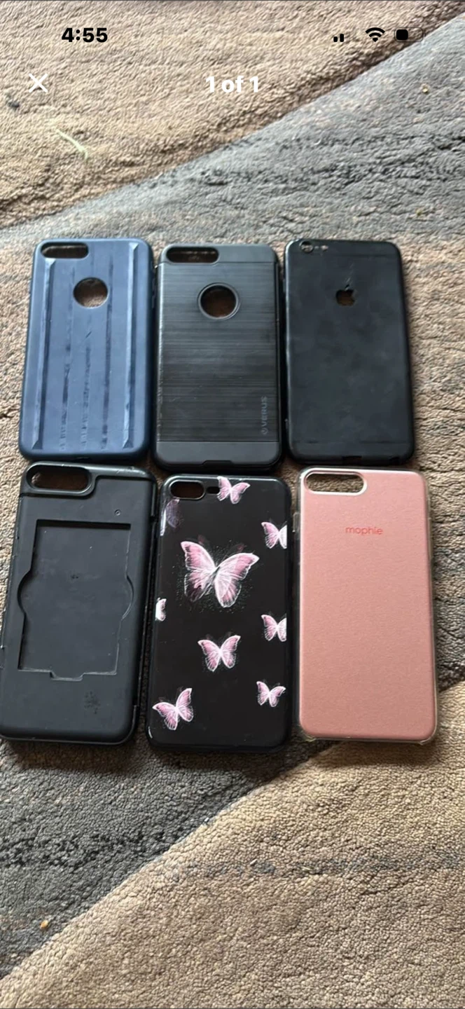 Set of 6 iPhone 7 Plus and 8 Plus Cases