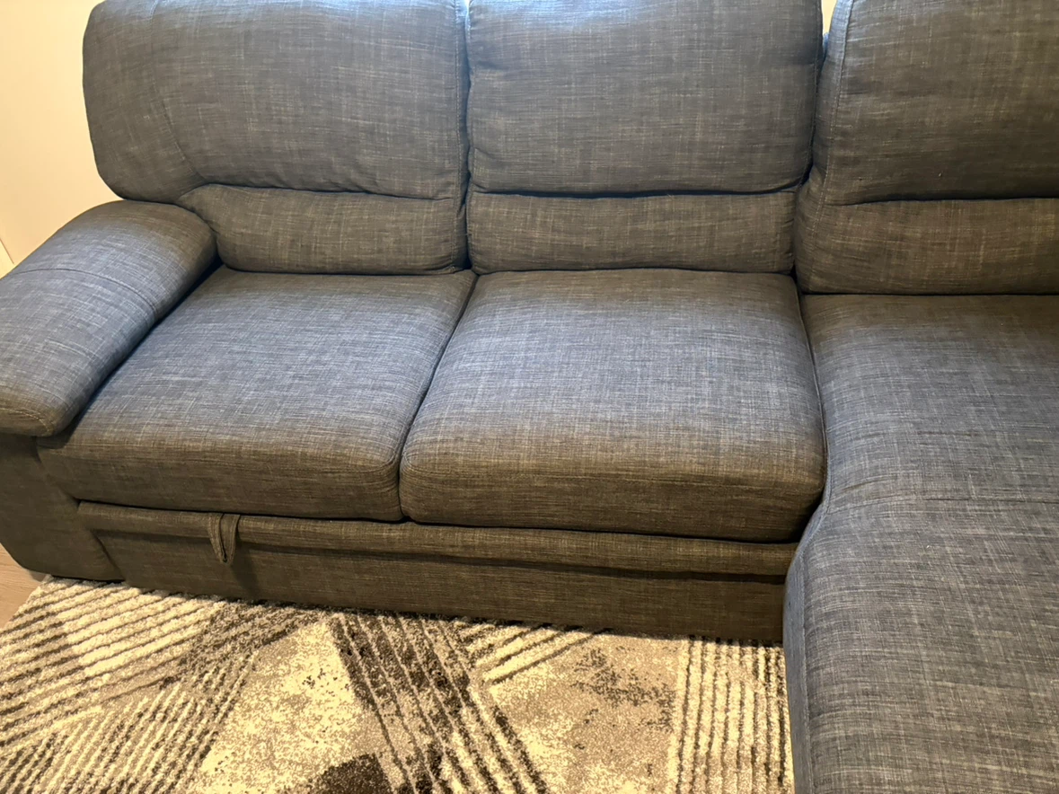 Dark Grey Sectional Sofa Bed - photo 2
