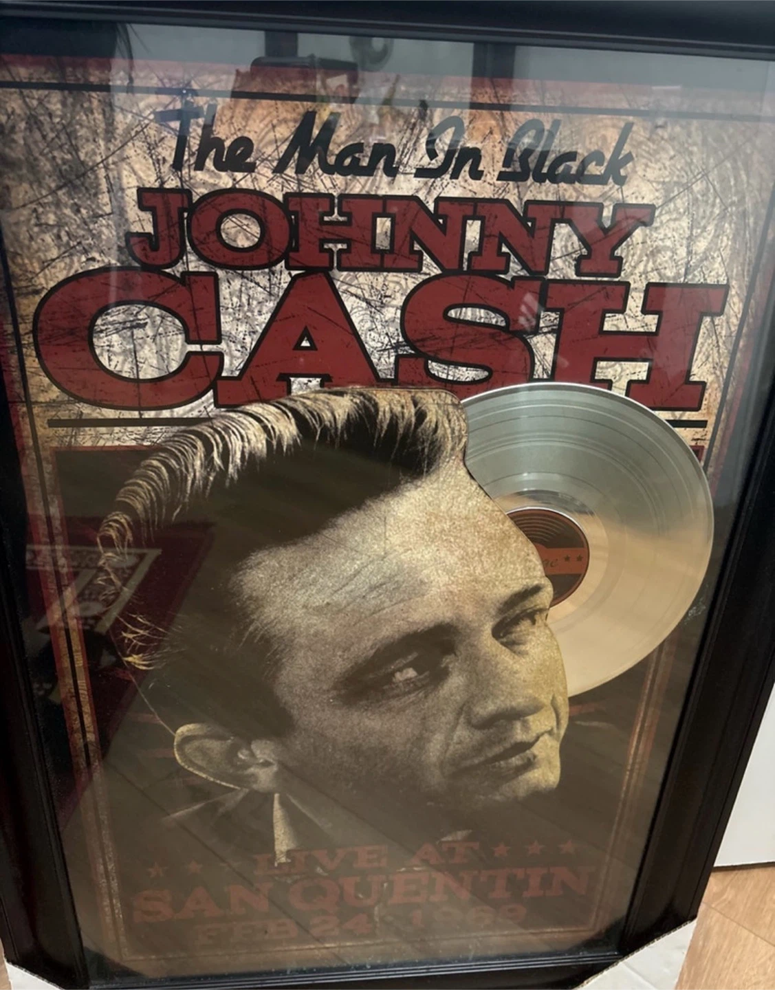 Johnny Cash Live at San Quentin Framed Poster - photo 2
