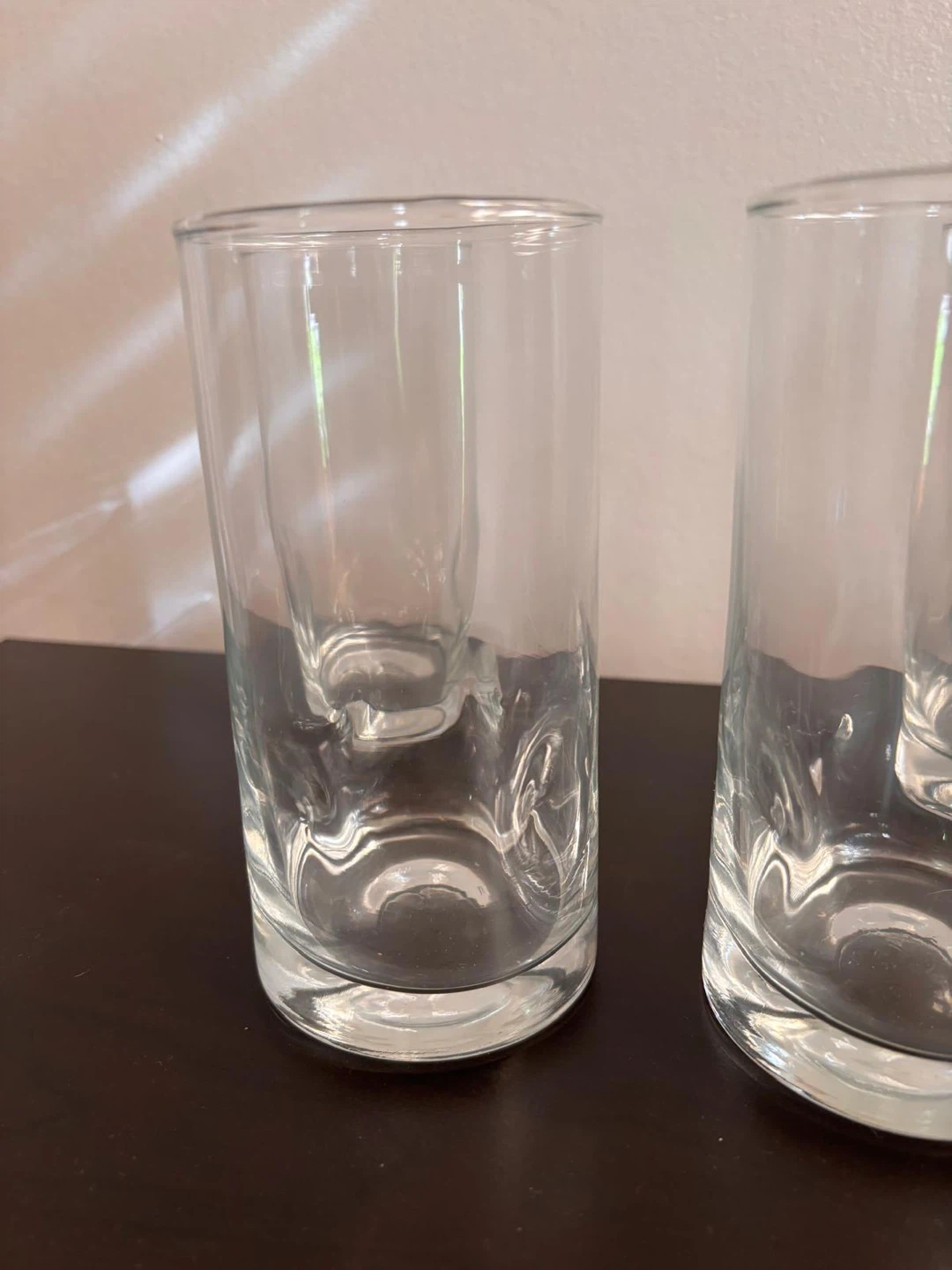 Set of 4 Clear Drinking Glasses - photo 2