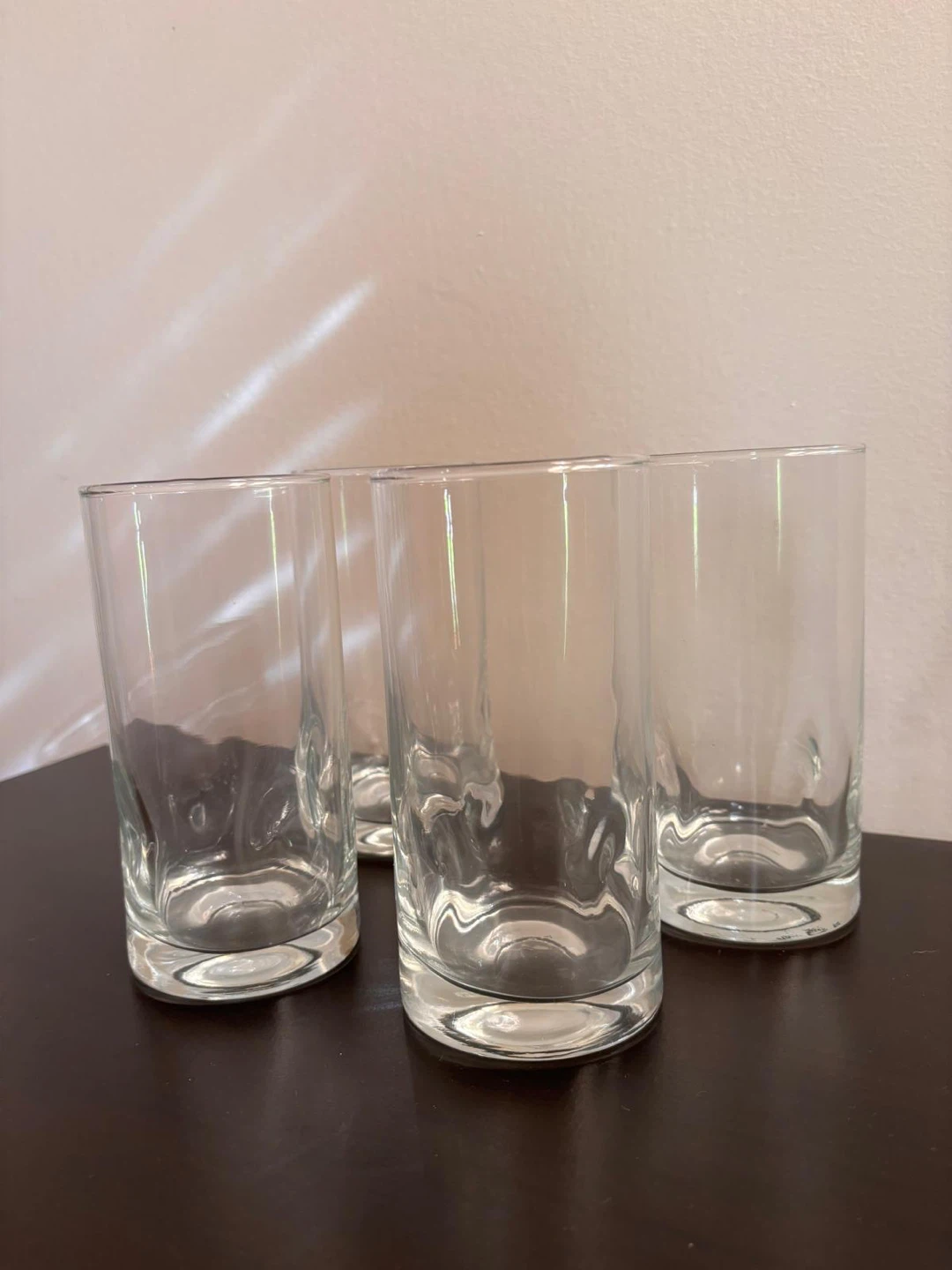 Set of 4 Clear Drinking Glasses - photo 3