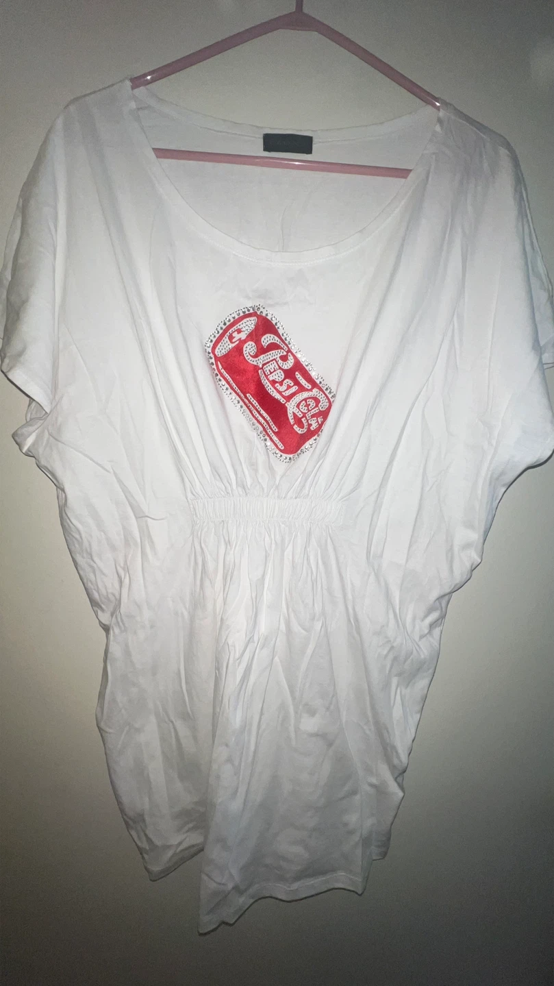 New-White Pepsi Graphic T-Shirt