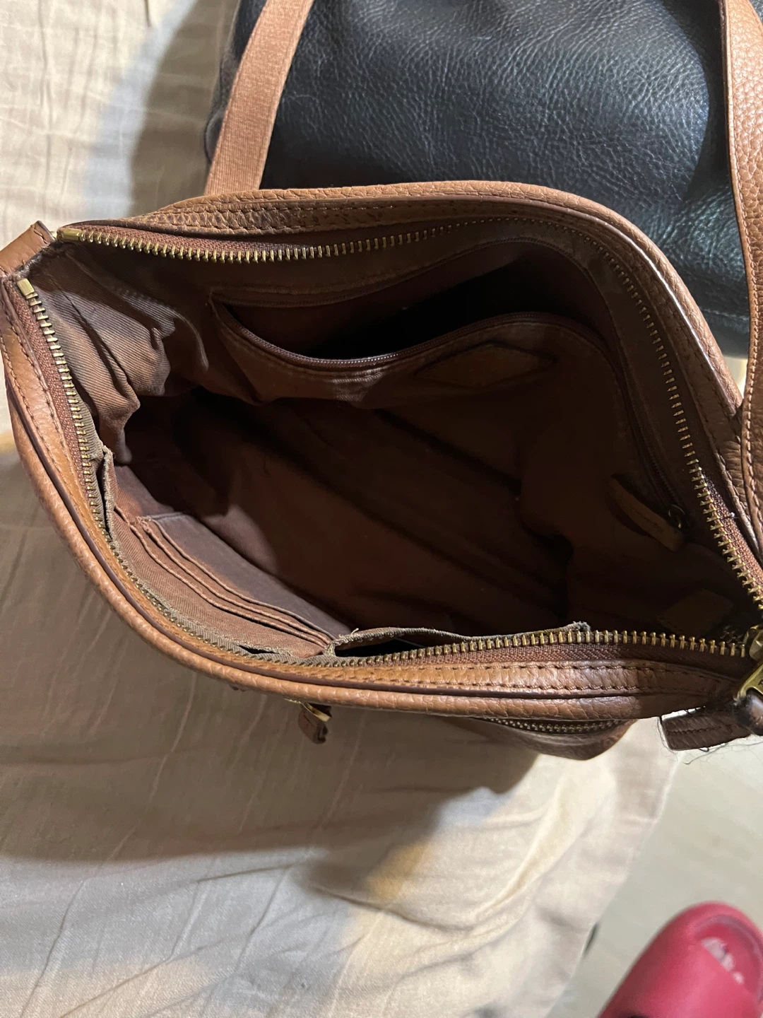 Fossil Brown Leather Crossbody Bag - photo 2