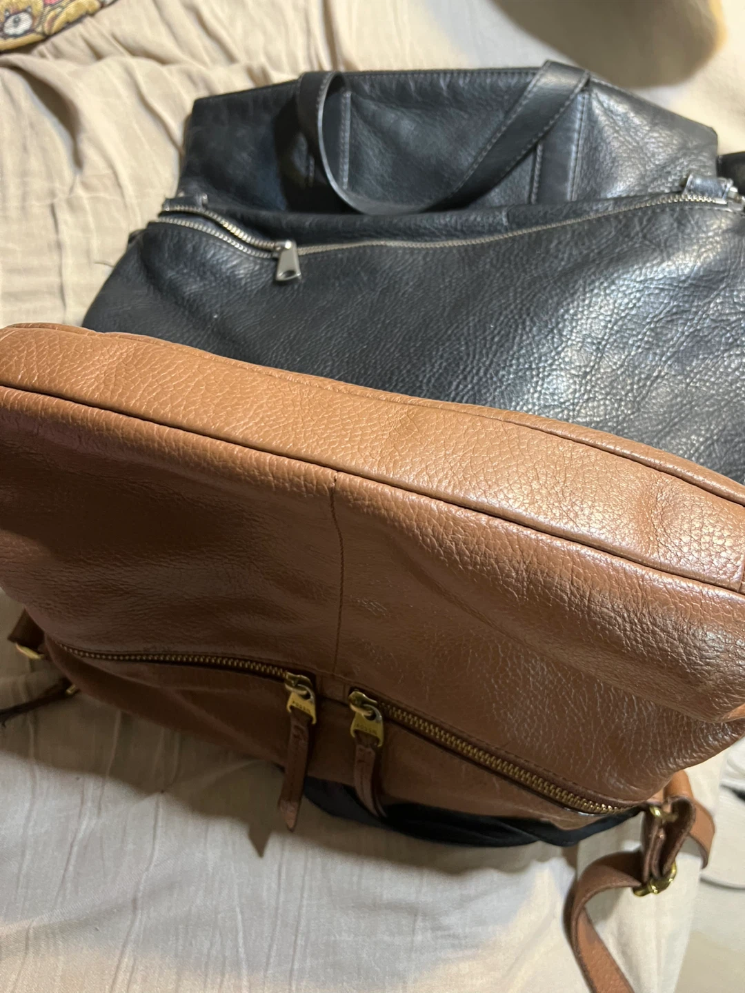 Fossil Brown Leather Crossbody Bag - photo 3