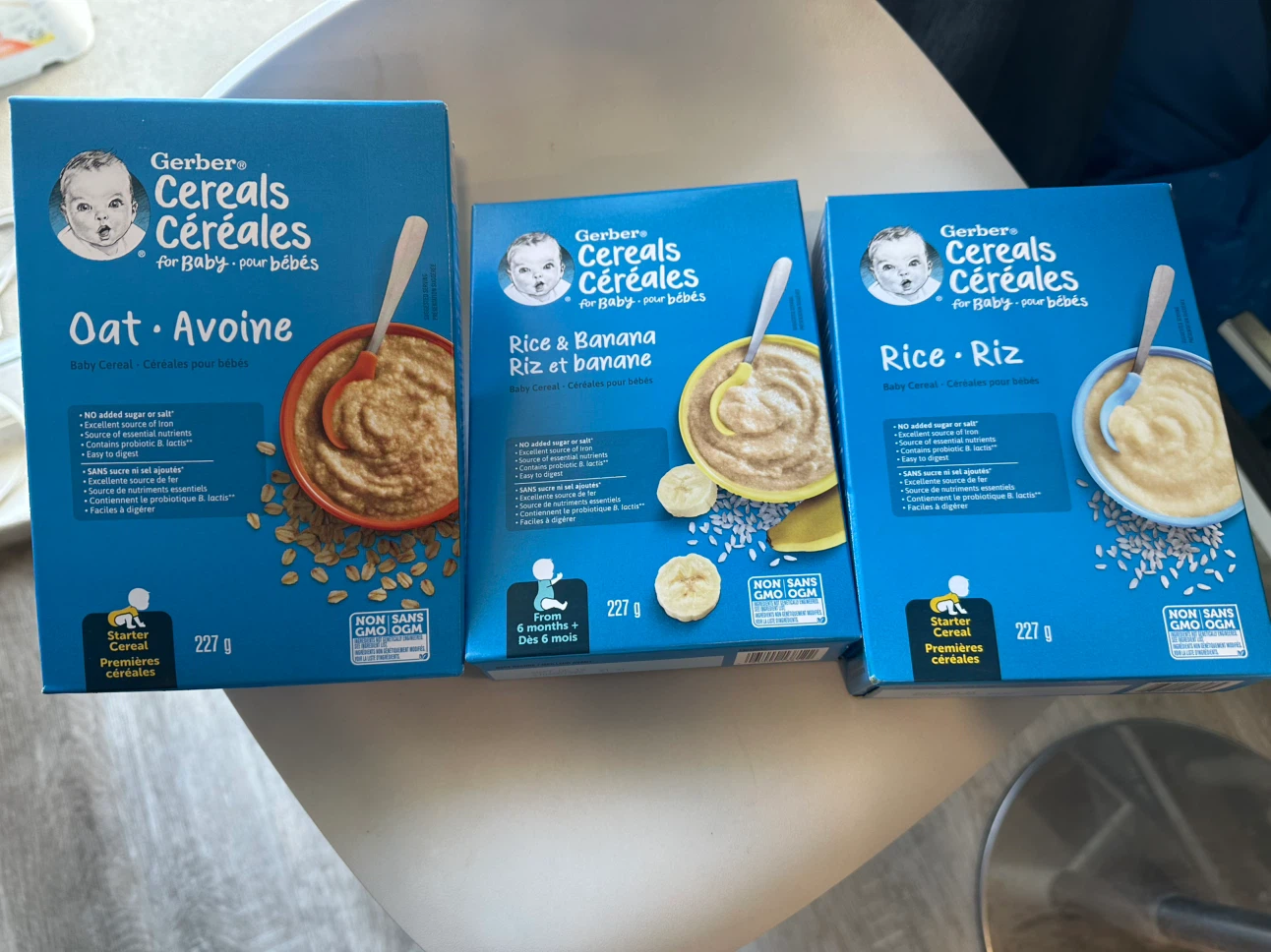 3 Gerber Baby Cereal - Oat and Rice Pack
