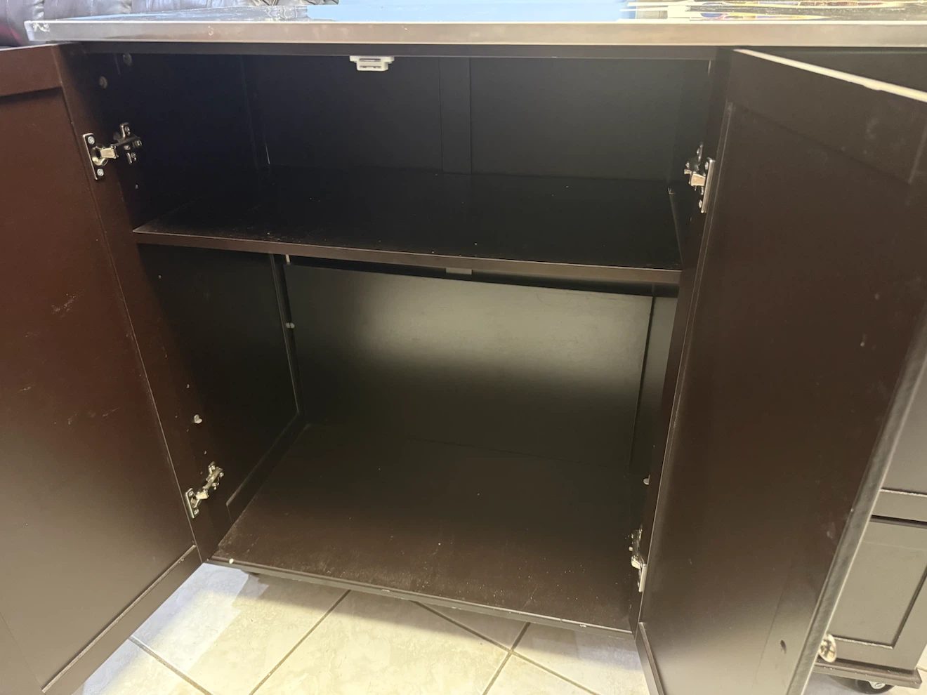 Kitchen Island with Stainless Steel Top - photo 2
