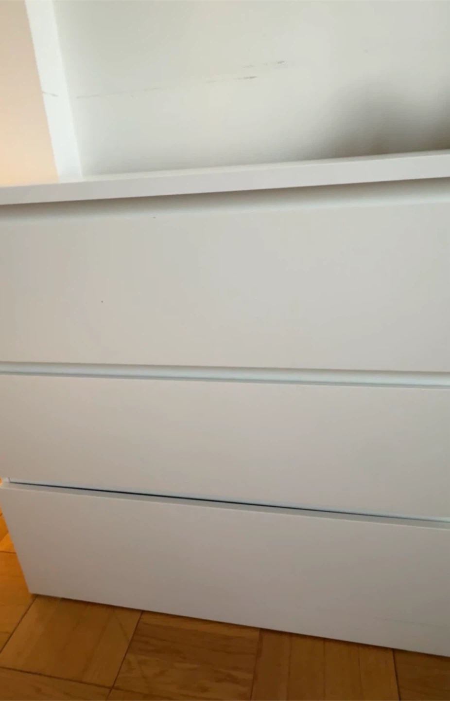 White IKEA Malm 3-Drawer Dresser - photo 4