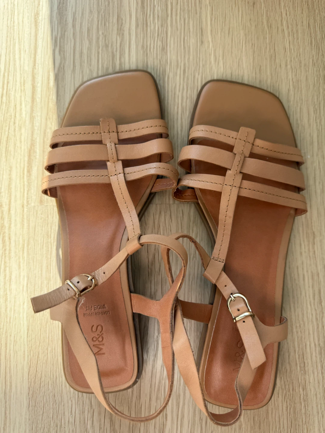 M&S Tan Sandals Size UK 6