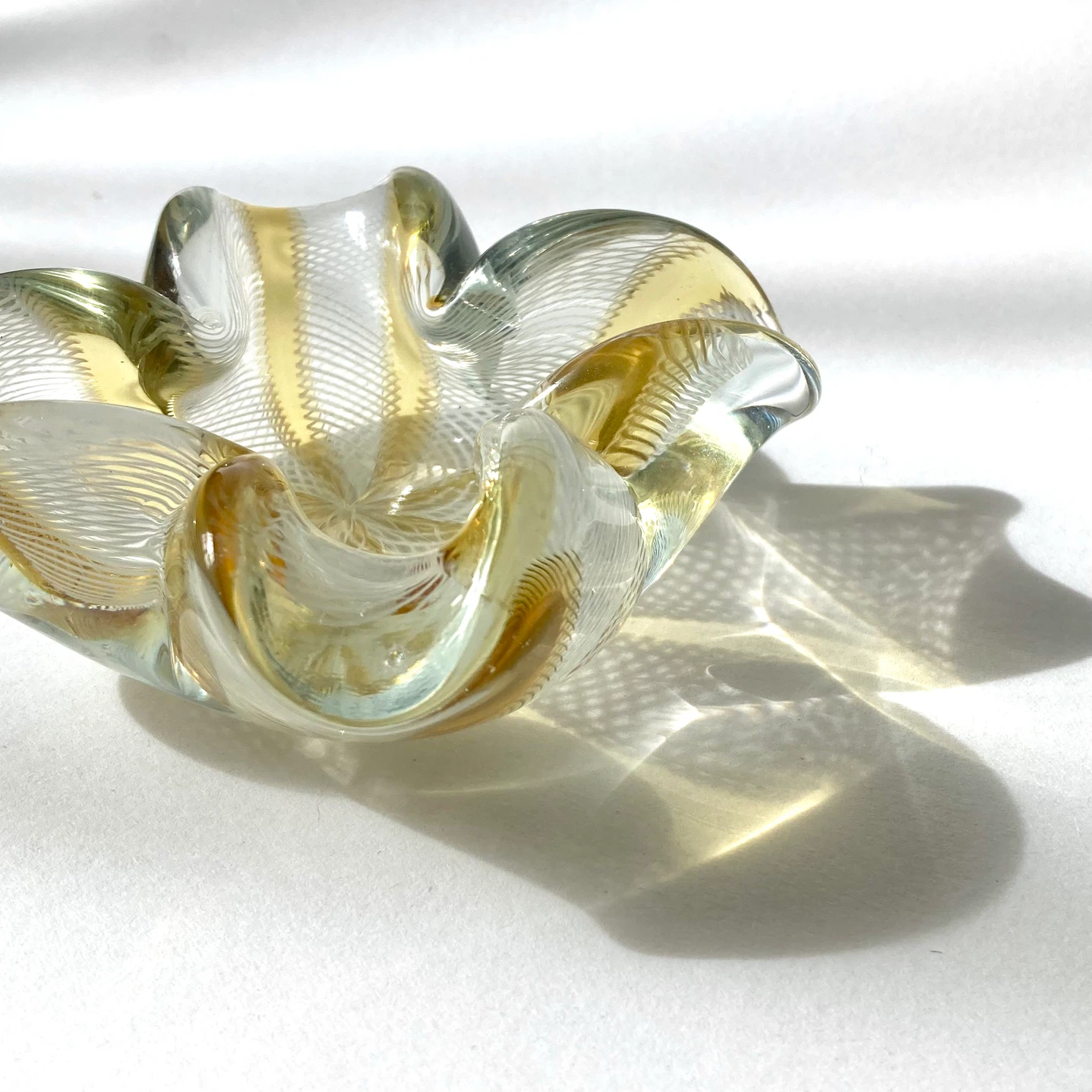 Vintage MCM Murano Art Glass Bowl / Ashtray