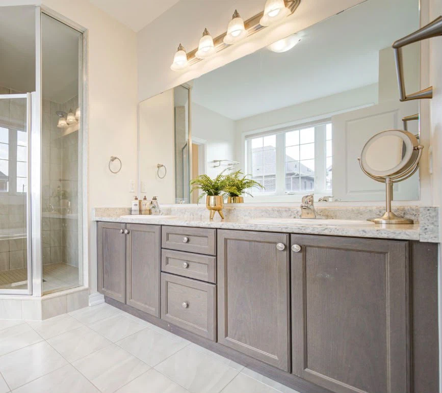 Double Vanity Bathroom Cabinets