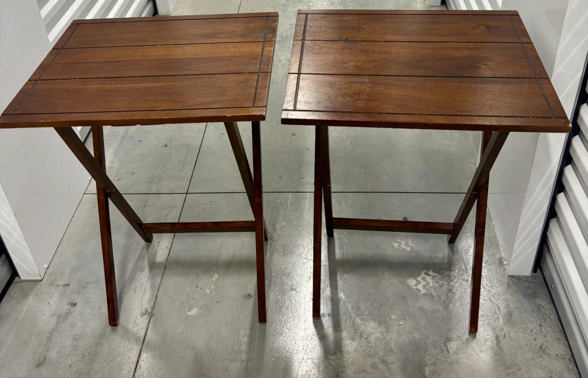 Pair of Folding Tray Tables