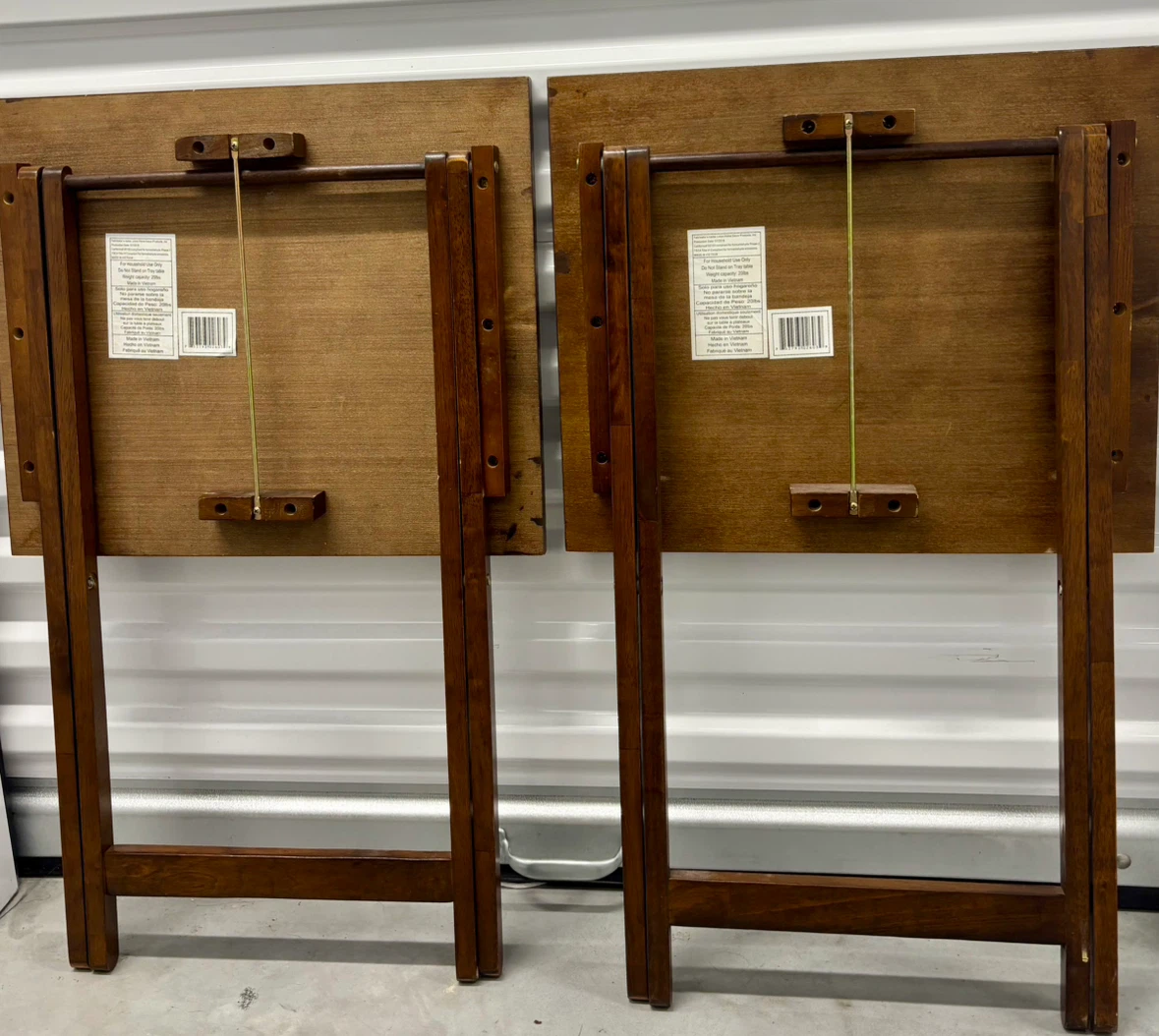 Pair of Folding Tray Tables - photo 3