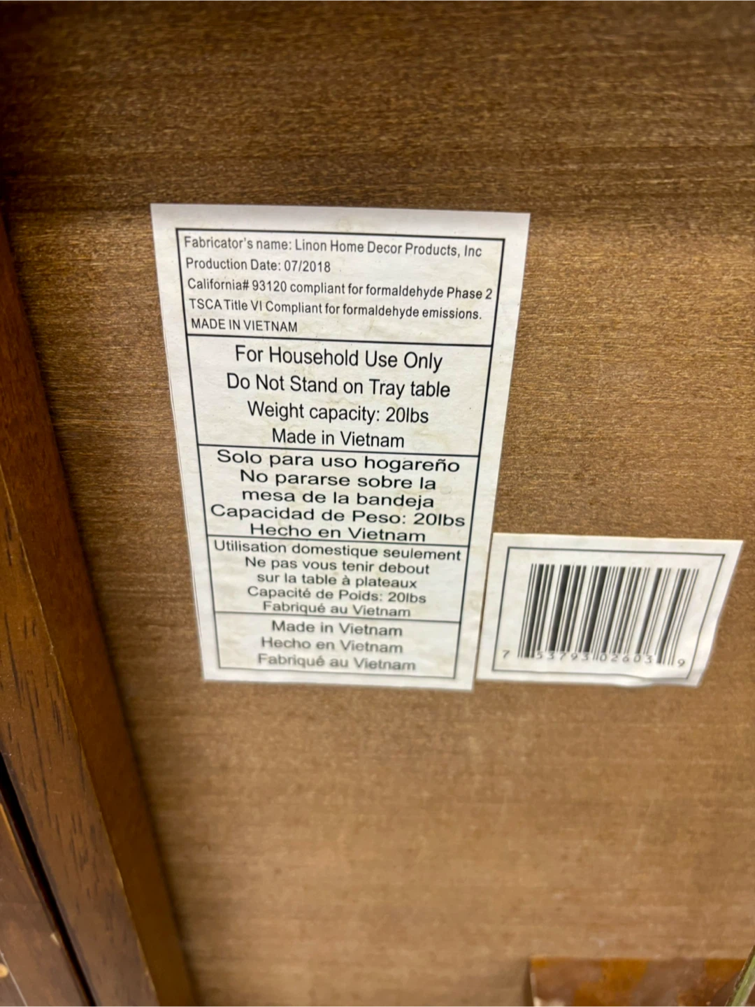 Pair of Folding Tray Tables - photo 4