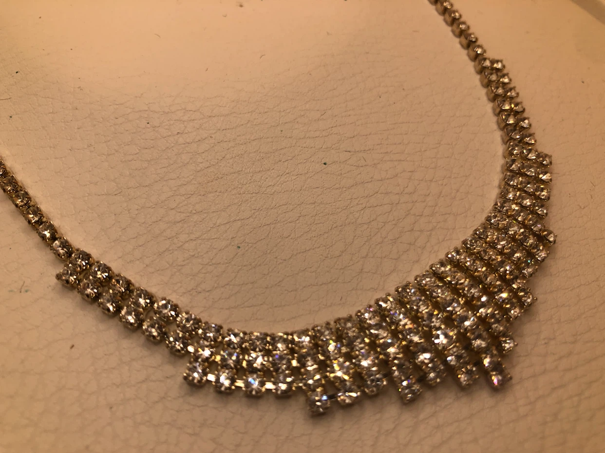 Diamond necklace costume jewellery - photo 3