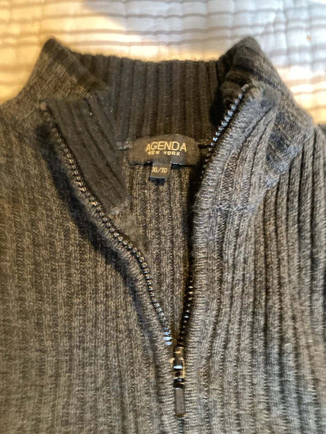 Agenda New York Quarter Zip Sweater