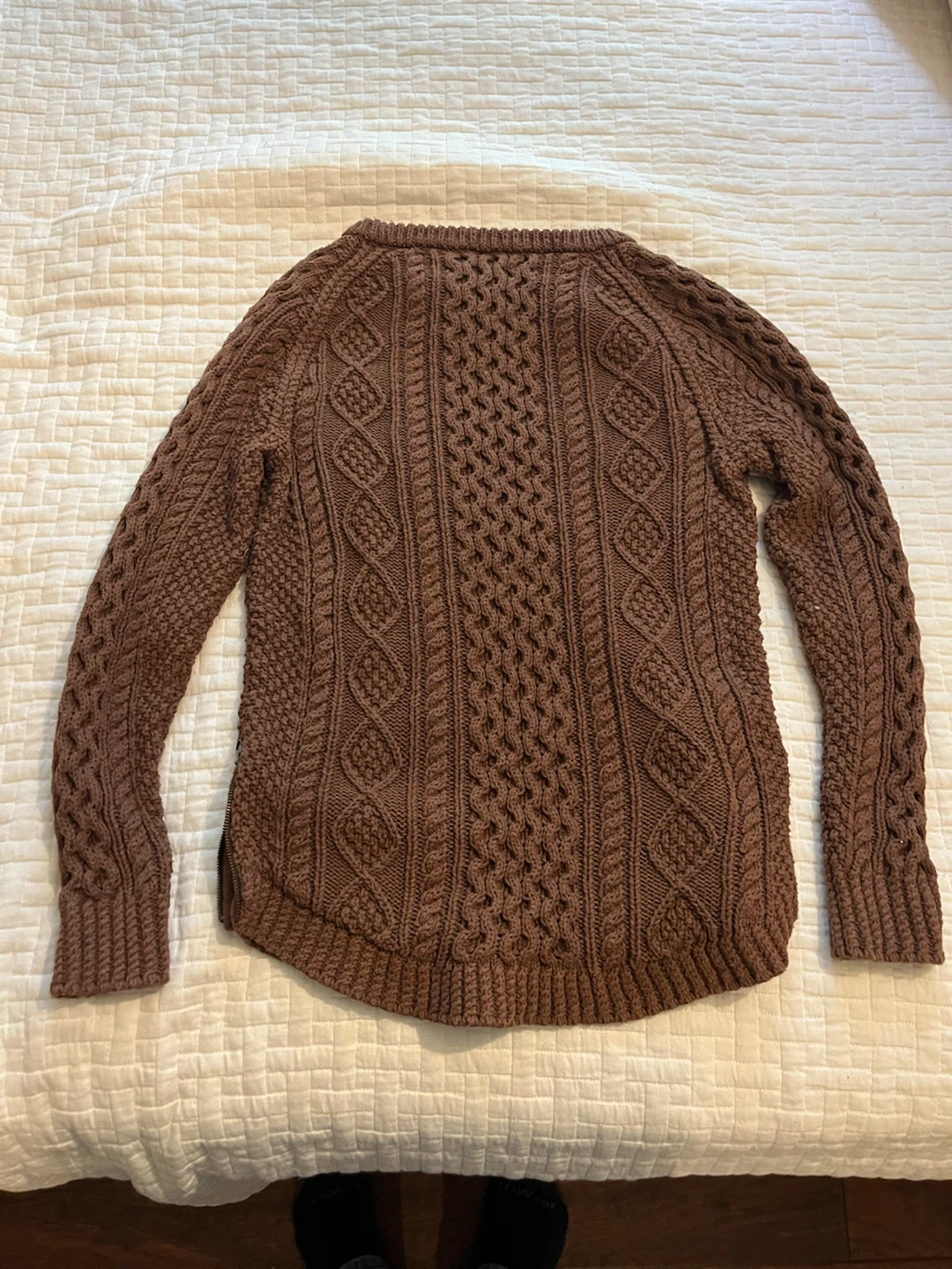 Bean Signature Cotton Fisherman Tunic Sweater in Brown - photo 4