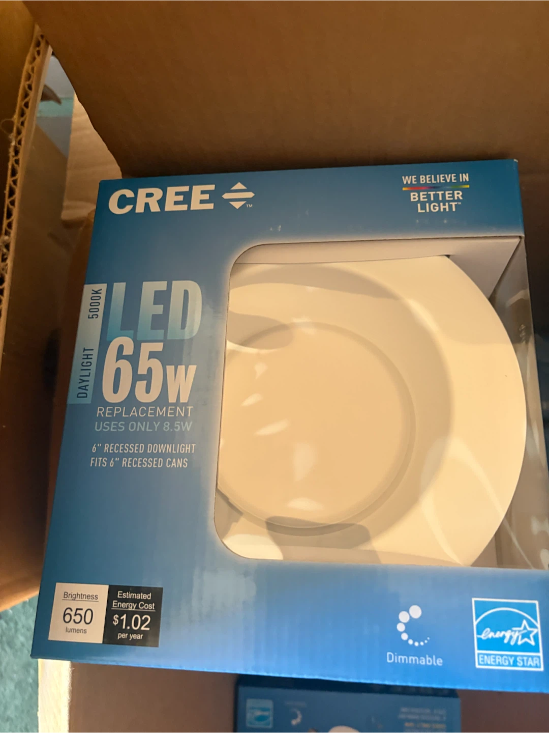 Cree 6-inch LED Recessed Downlight 65W Replacement