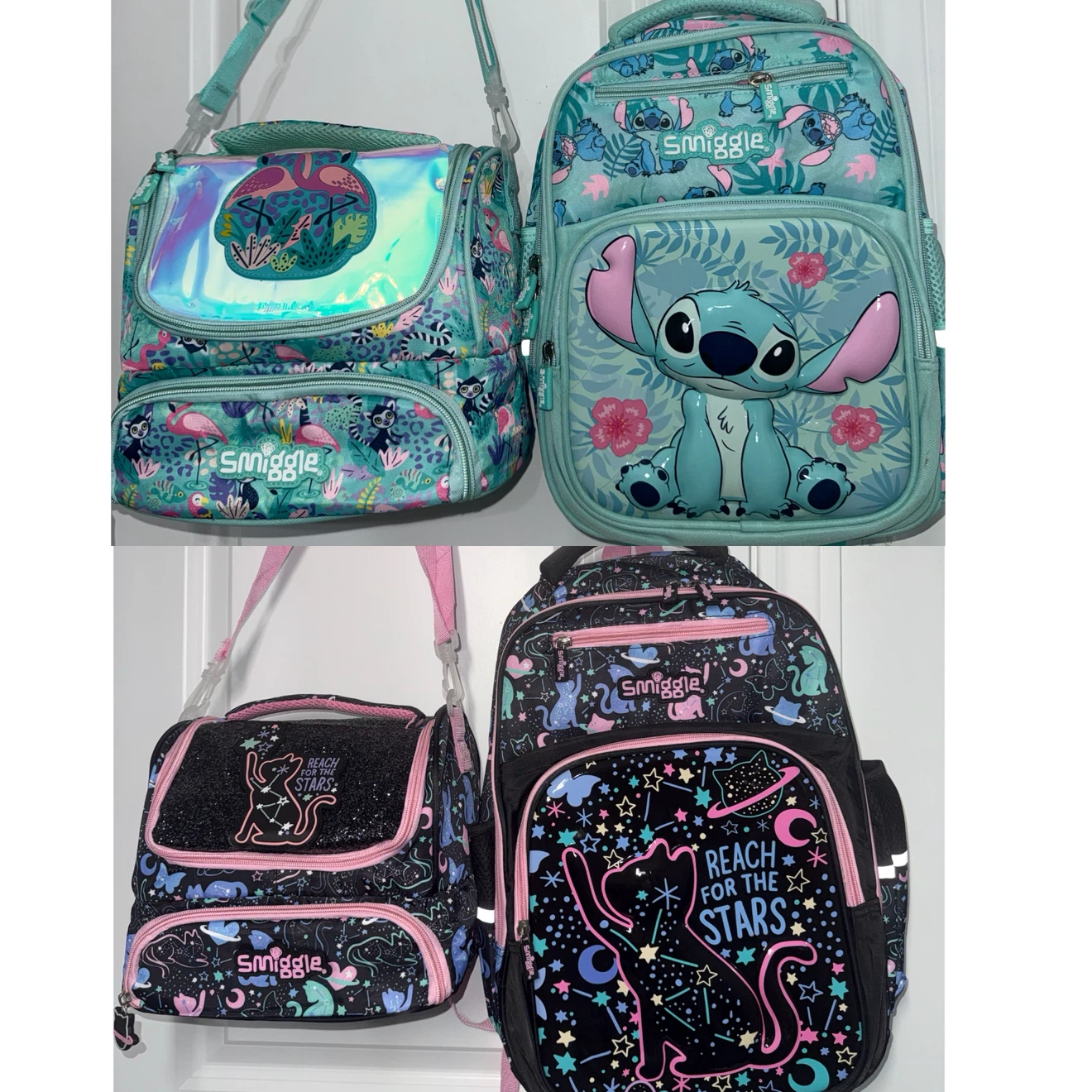 Smiggle Backpack and Lunchbag Sets