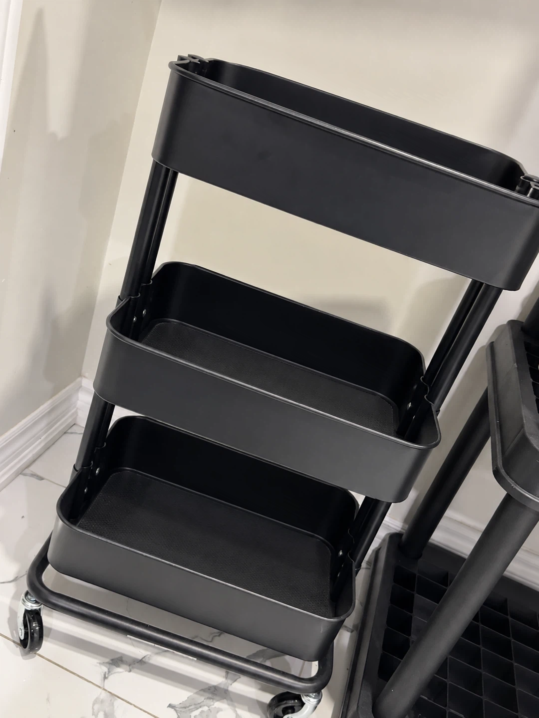Moving Sale – IKEA 3-Tier Black Rolling Utility Cart