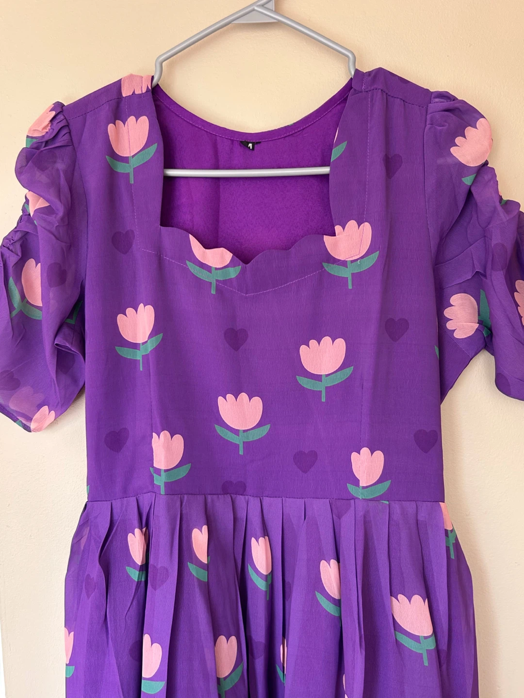 Purple Tulip Print Dress - photo 3